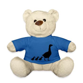 Geese family design - Teddy Bear - royal blue - Front