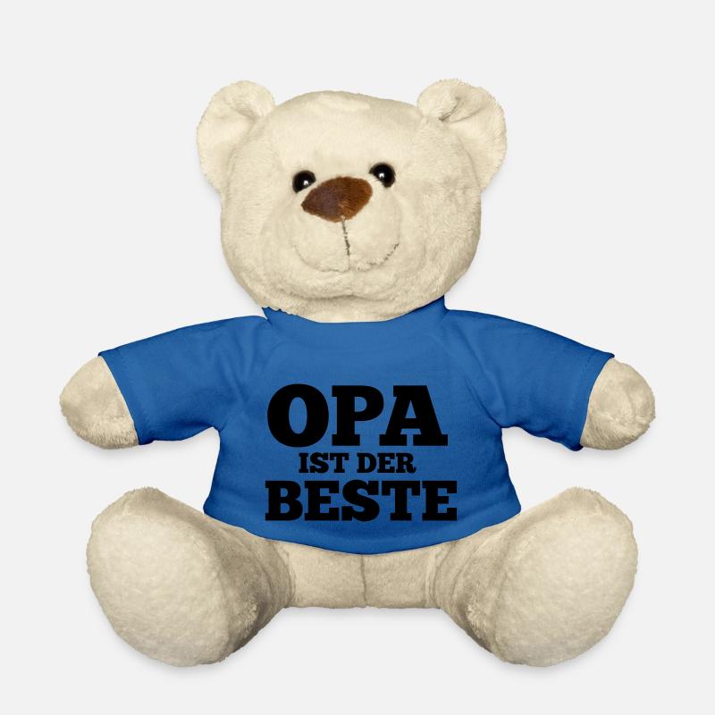 Lustiger Spruch für Opa Geschenkidee - Teddy - Königsblau
