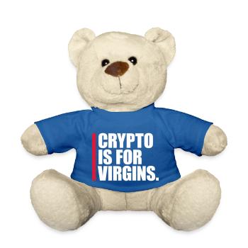 crypto is for virgins - Teddy - Königsblau - Vorne