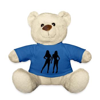 2 Sexy Frauen - Teddy - Königsblau - Vorne