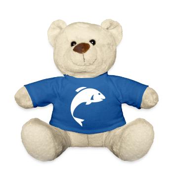 Symbole du poisson - Nounours - bleu roi - Devant