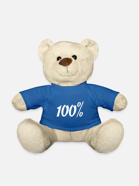 100% - Nounours - bleu roi