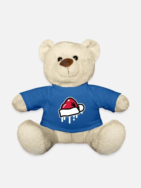 Weihnachtsmütze Weihnachten Symbol Xmas - Teddy - Königsblau