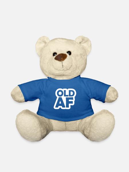 old AF Text Logo - Teddy - Königsblau