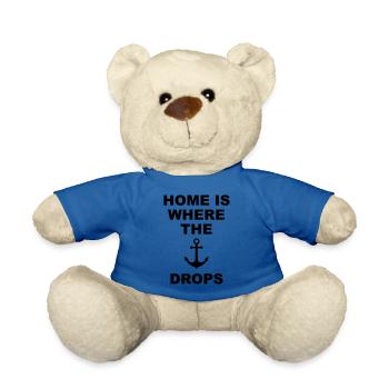 home is where the anchor drops Anker Heimat Liebe - Teddy - Königsblau - Vorne