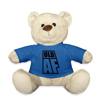 old AF Text Logo - Teddy - Königsblau - Vorne