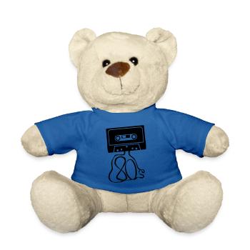 k7 80s - Nounours - bleu roi - Devant