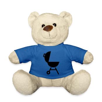 BBQ - Teddy Bear - royal blue - Front