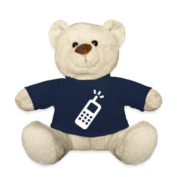 Téléphone mobile oldschool - Nounours - bleu marine - Devant