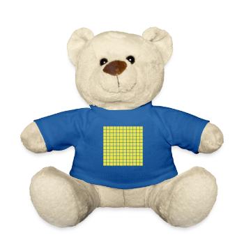 viele Quadrate - Teddy - Königsblau - Vorne