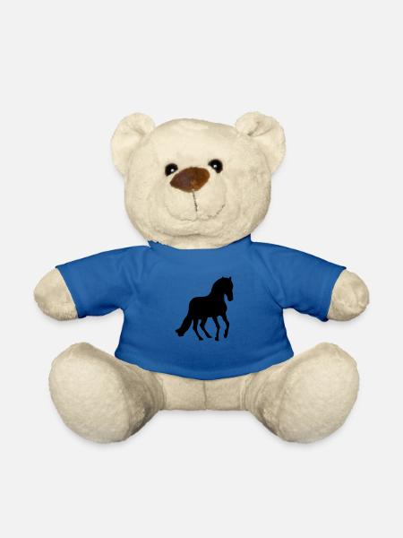 Pferd Pferd Silhouette Schatten shadow9 - Teddy - Königsblau