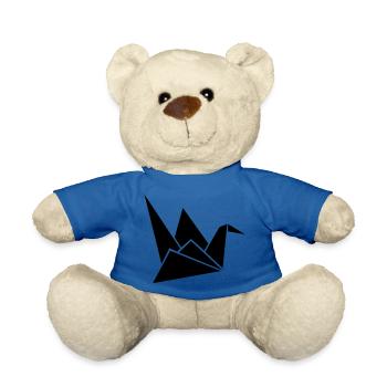 origami kranich - Teddy - Königsblau - Vorne