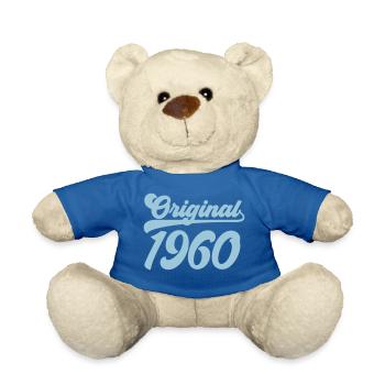 T Shirt Geburtstag Original 1960 - Teddy - Königsblau - Vorne