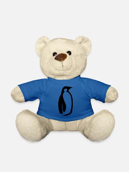 Pinguin - Papa Pinguin - Geschenkidee - Teddy - Königsblau