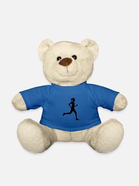 runner - Teddy Bear - royal blue