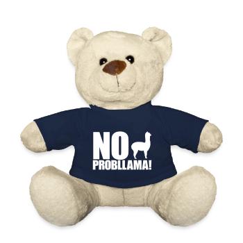 Cool Alpaca No Prob Llama Meme Fun Dire - Nounours - bleu marine - Devant