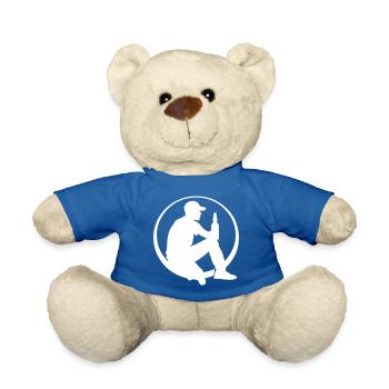 Bottle of Beer Drinking Party - Teddy Bear - royal blue - Front