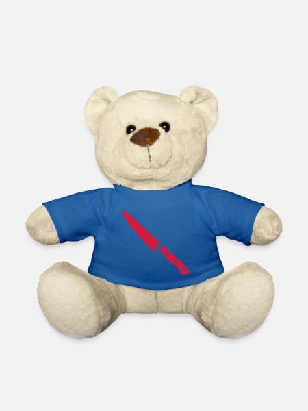 couteau - Nounours - bleu roi