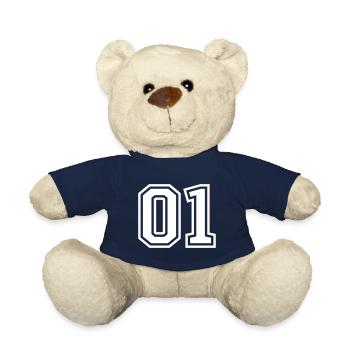 01 eins nummer zahl - Teddy - French Navy - Vorne