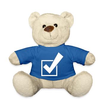 Tick Select Tick Symbol - Teddy Bear - royal blue - Front