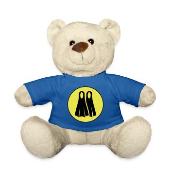 Diving Fin Circle - Teddy Bear - royal blue - Front