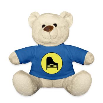 Musique pour piano - Nounours - bleu roi - Devant
