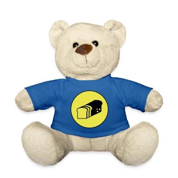 Bread icon symbol - Teddy Bear - royal blue - Front