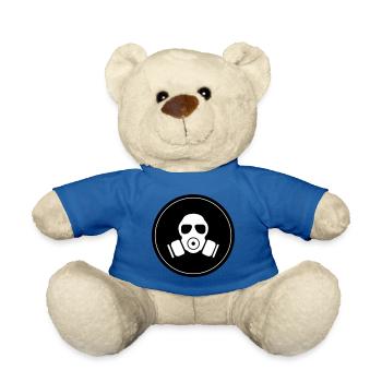 Gas mask icon - Teddy Bear - royal blue - Front