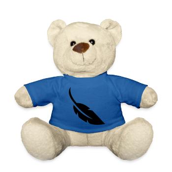 Symbole de plume - Nounours - bleu roi - Devant