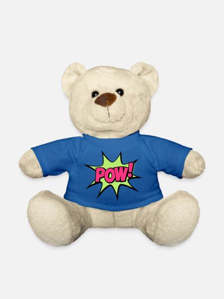 POW - Nounours - bleu roi