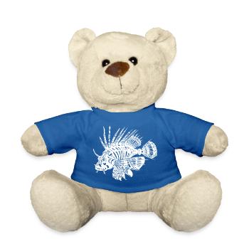 Mech Feuerfisch weiß - Teddy - Königsblau - Vorne