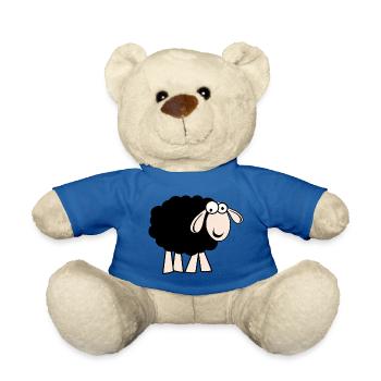 Schwarzes Schaf - Teddy - Königsblau - Vorne