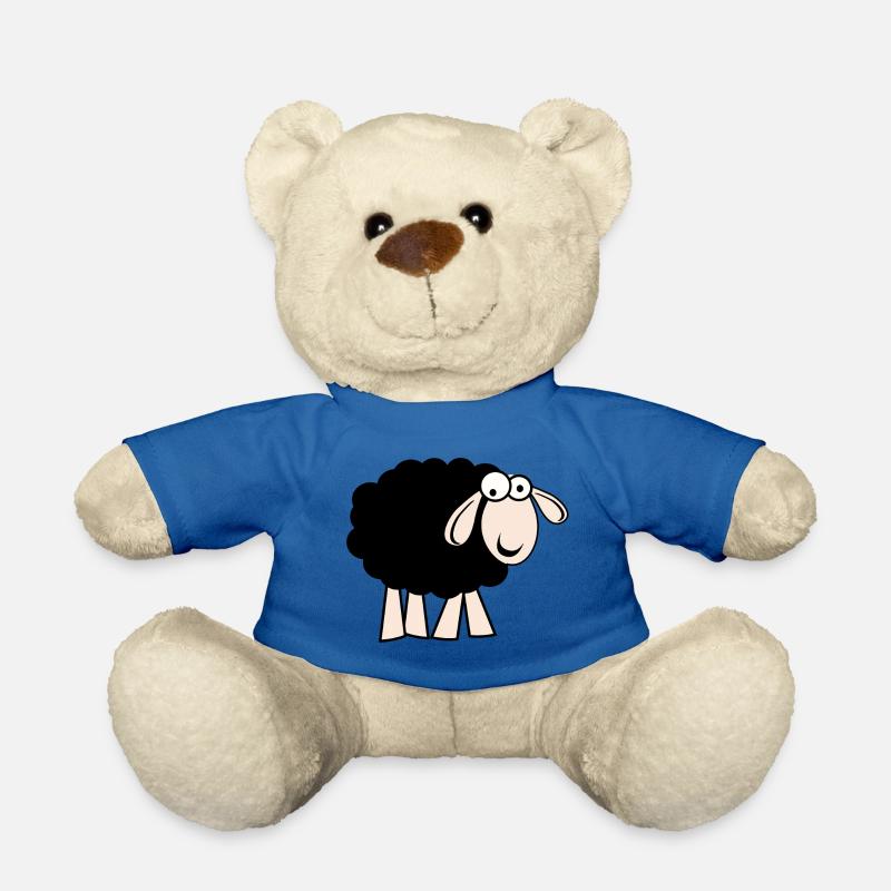 Schwarzes Schaf - Teddy - Königsblau