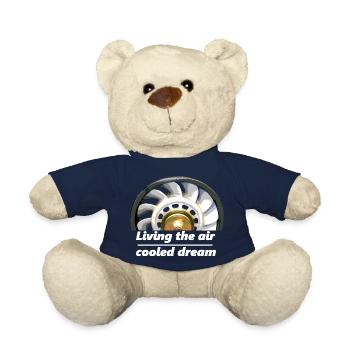 Spruch "Living the air cooled dream" Lüfterrad - Teddy - French Navy - Vorne