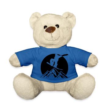 Snowboard Snowboarder - Teddy - Königsblau - Vorne