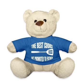 Cooking Dad Chefs Father Chef Dad Kitchen Grandpa - Teddy Bear - royal blue - Front