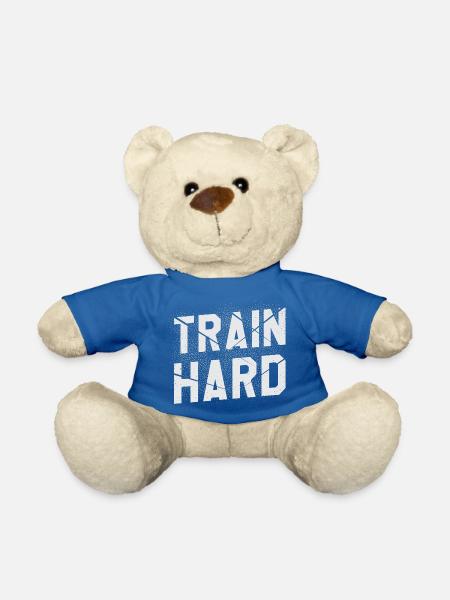 train hard - Teddy - Königsblau