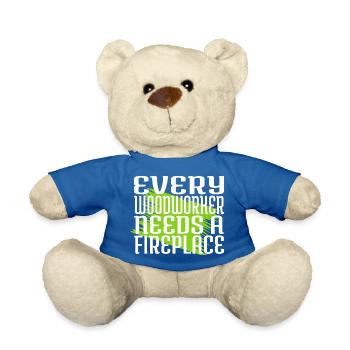 forest work felling birthday gift tree - Teddy - Königsblau - Vorne
