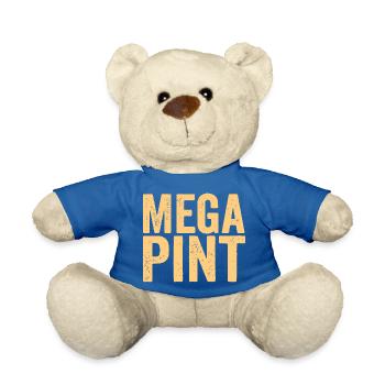 Design typographique audacieux sur fond pastel - Nounours - bleu roi - Devant