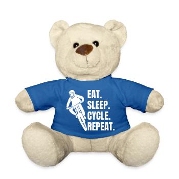 Cycling Cycling Cycling Bike Tour Mountain Bike - Teddy Bear - royal blue - Front