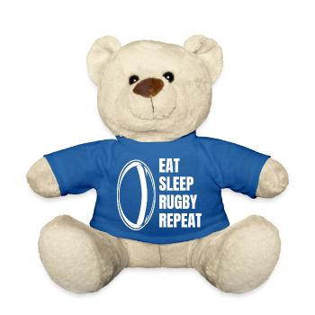 Rugbyspieler Rugby Rugbytrainer Geschenk Rugbyteam - Teddy - Königsblau - Vorne