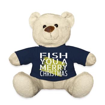 dinosaur lover birthday present baby fishing rod - Teddy - French Navy - Vorne