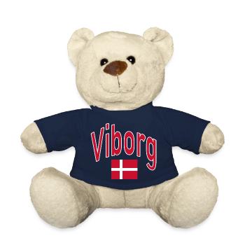 Drapeau du Danemark de Viborg - Nounours - bleu marine - Devant