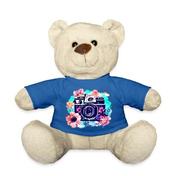 Photographer Photographing Camera Funny Photographers - Teddy Bear - royal blue - Front