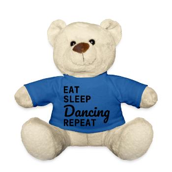 Dancing Dance Music - Teddy Bear - royal blue - Front