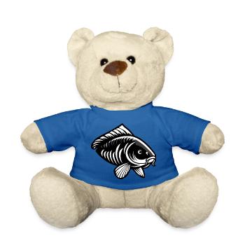 Karpfen kreativ schwarz - Teddy - Königsblau - Vorne