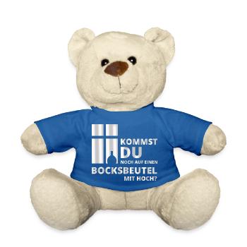Date mit Bocksbeutel II - Teddy - Königsblau - Vorne