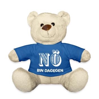 NÖ - BIN DAGEGEN - Teddy - Königsblau - Vorne