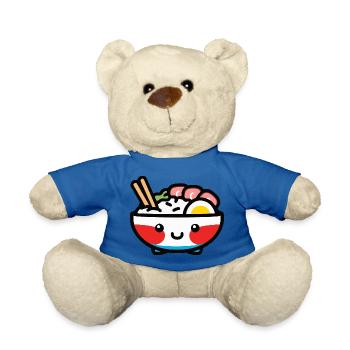 Sushi Bowl - Cute Asian Food Design - Teddy - Königsblau - Vorne