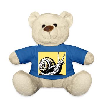 Escargot - Nounours - bleu roi - Devant